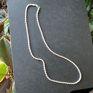 20in New Sterling Silver Rope Chain Hallmarked